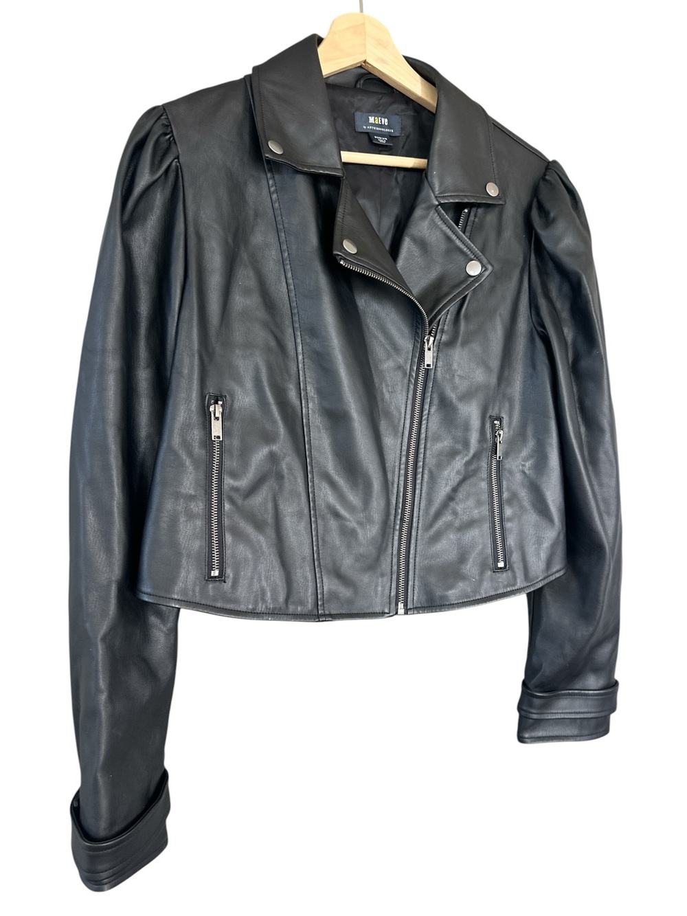 Maeve Faux Leather Femme Moto Jacket - Picture 7 of 13